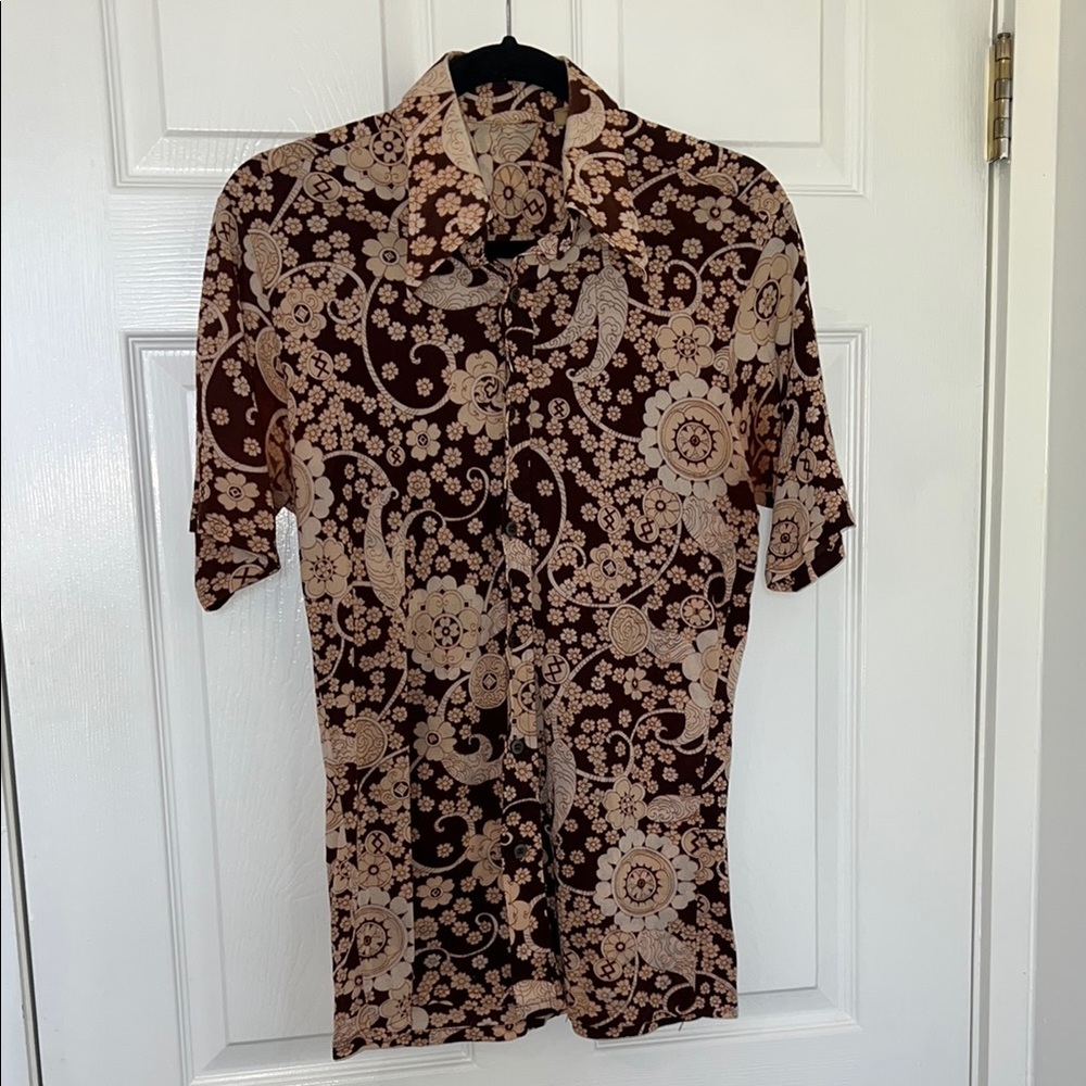 Vintage Patterned Men's Shirt